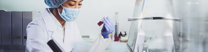 Woman in laboratory