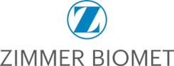 Picture of the logo of Zimmer Biomet, a medical device company