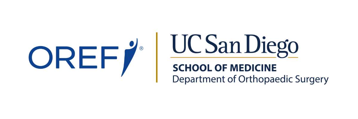 Logos of OREF and University of California, San Diego School of Medicine, Department of Orthopaedic Surgery