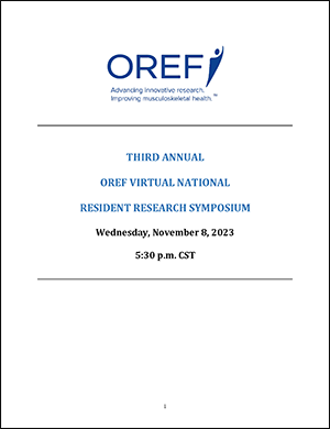 2023 National Region Resident Research Symposium Program