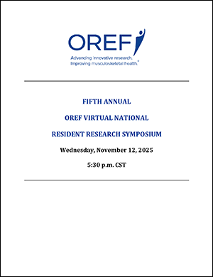 Cover of Fifth Annual OREF Virtual National Resident Research Symposium Program