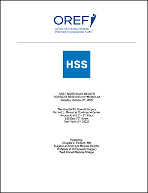 Cover of 2025 OREF Northeast Region Resident Research Symposium Program