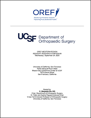 Cover of 2025 OREF Western Region Resident Research Symposium Program