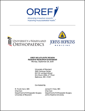 Cover of 2026 OREF Mid-Atlantic Region Resident Research Symposium Program Cover of 2026 OREF Mid-Atlantic Region Resident Research Symposium Program