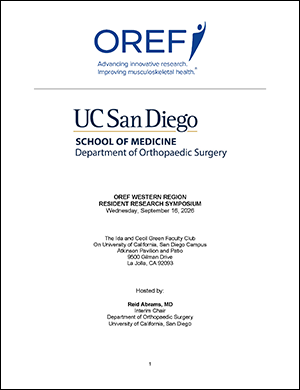 Cover of 2026 OREF Western Region Resident Research Symposium Program