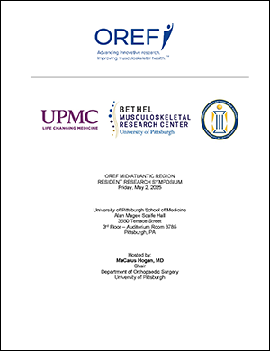 Cover of 2025 OREF Mid-Atlantic Region Resident Research Symposium Program