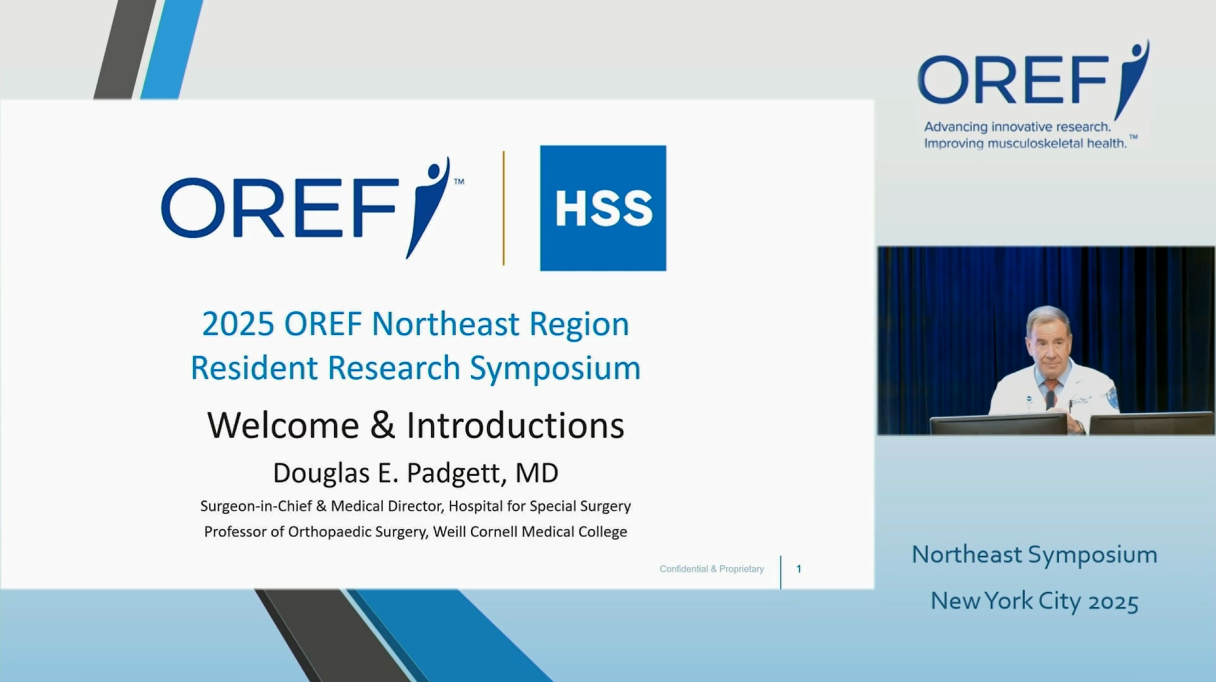 OREF Northeast Resident Research Symposium Video