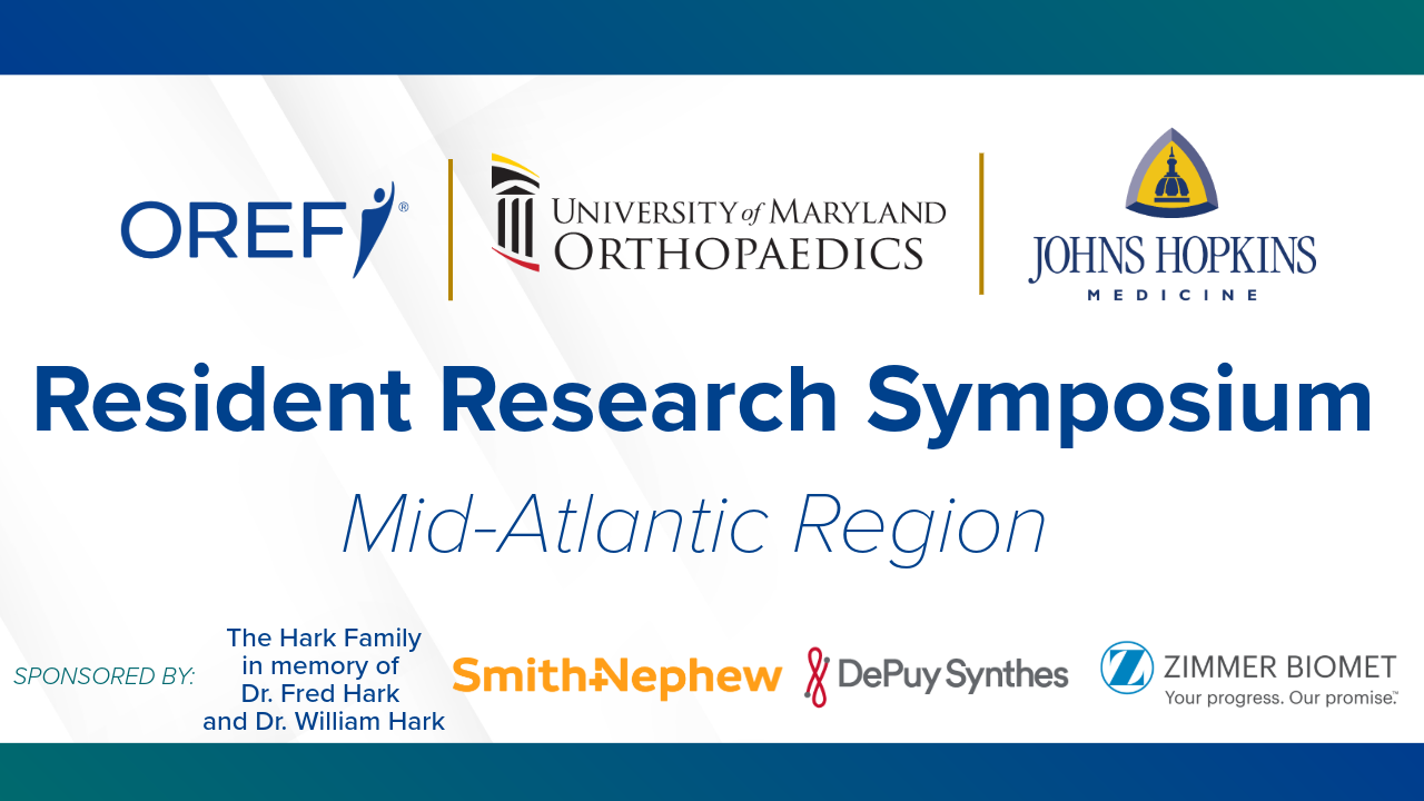 2026 OREF Mid-Atlantic Region Resident Research Symposium Watch Live
