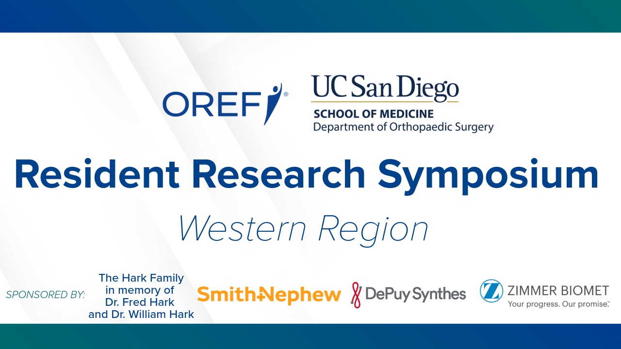2026 OREF Western Region Resident Research Symposium Watch Live