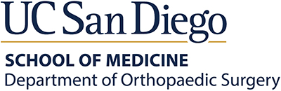 UC San Diego School of Medicine UC San Diego School of Medicine Department of Orthopaedic Surgery logo
