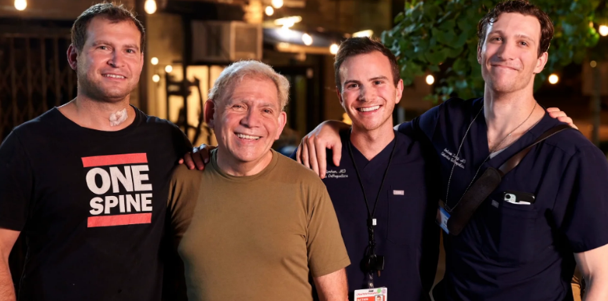 (From l-r) Marc Dyrszka, MD, Henry Ray Fischbach, Matthew Simhon, MD, and Andrew J. Luzzi, MD